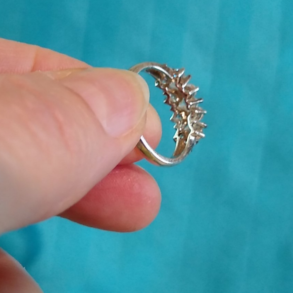 Sterling Silver Dancing 'Diamonds' Ring - image 6